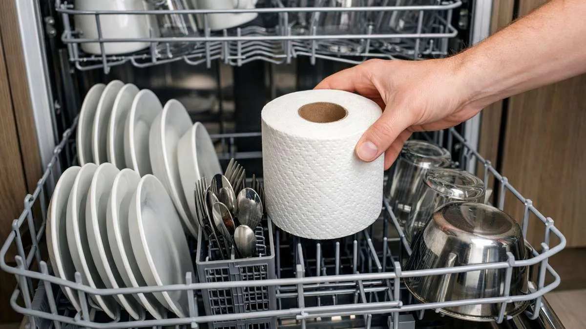 Proč byste měli vložit roli toaletního papíru do myčky nádobí